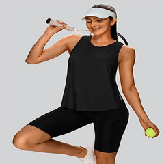 XIEERDUO Tank Top for Women Racerback Sleeveless Workout Tops Loose Fit Yoga Running Gym Shirts for Women