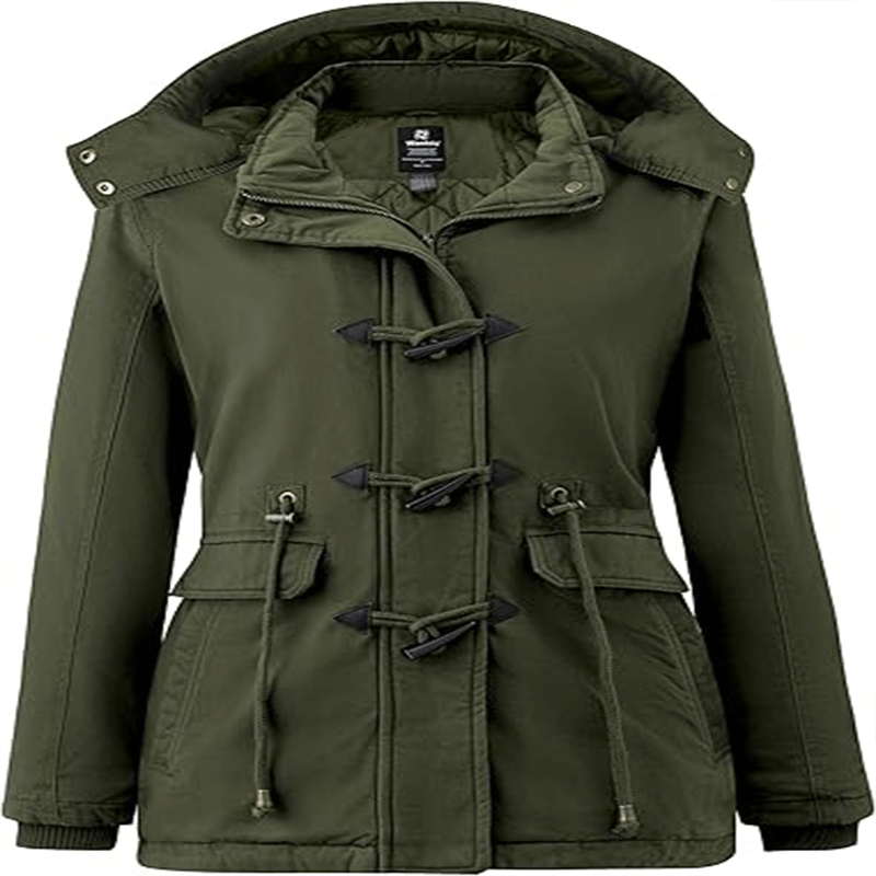 wantdo Women's Winter Thicken Jacket Cotton Coat with Removable Hood